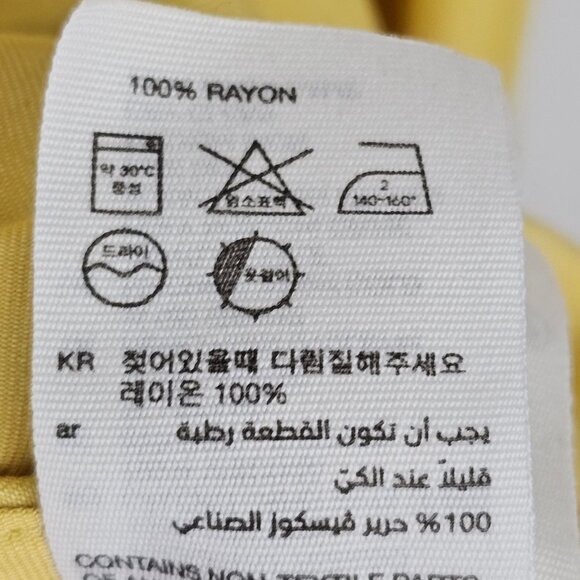 Boho Western Cowgirl Romantic VTG Inspo Eyelet Lace Top Yellow & Other Stories 6 - Picture 12 of 15